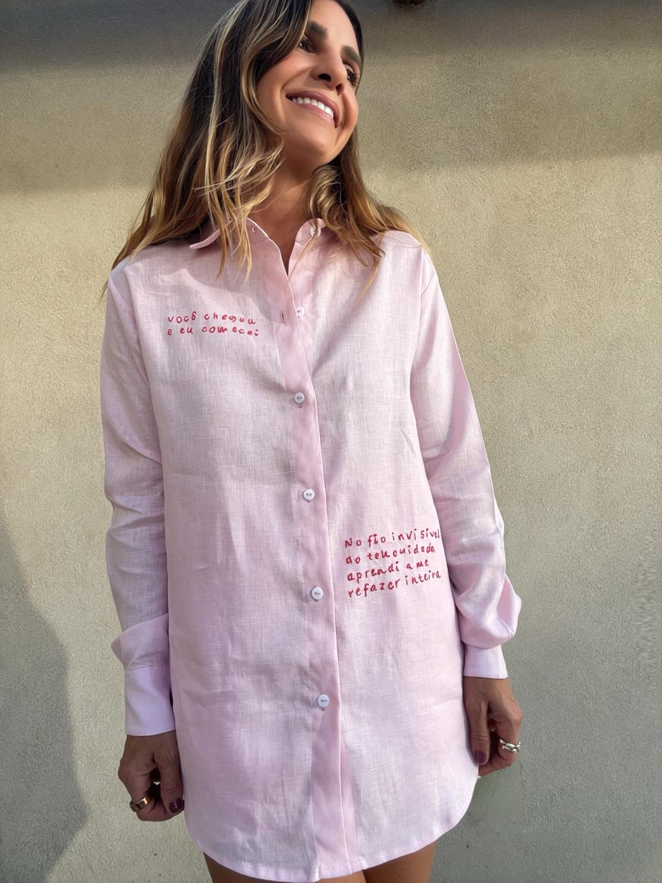 Camisa Afeto Rosa