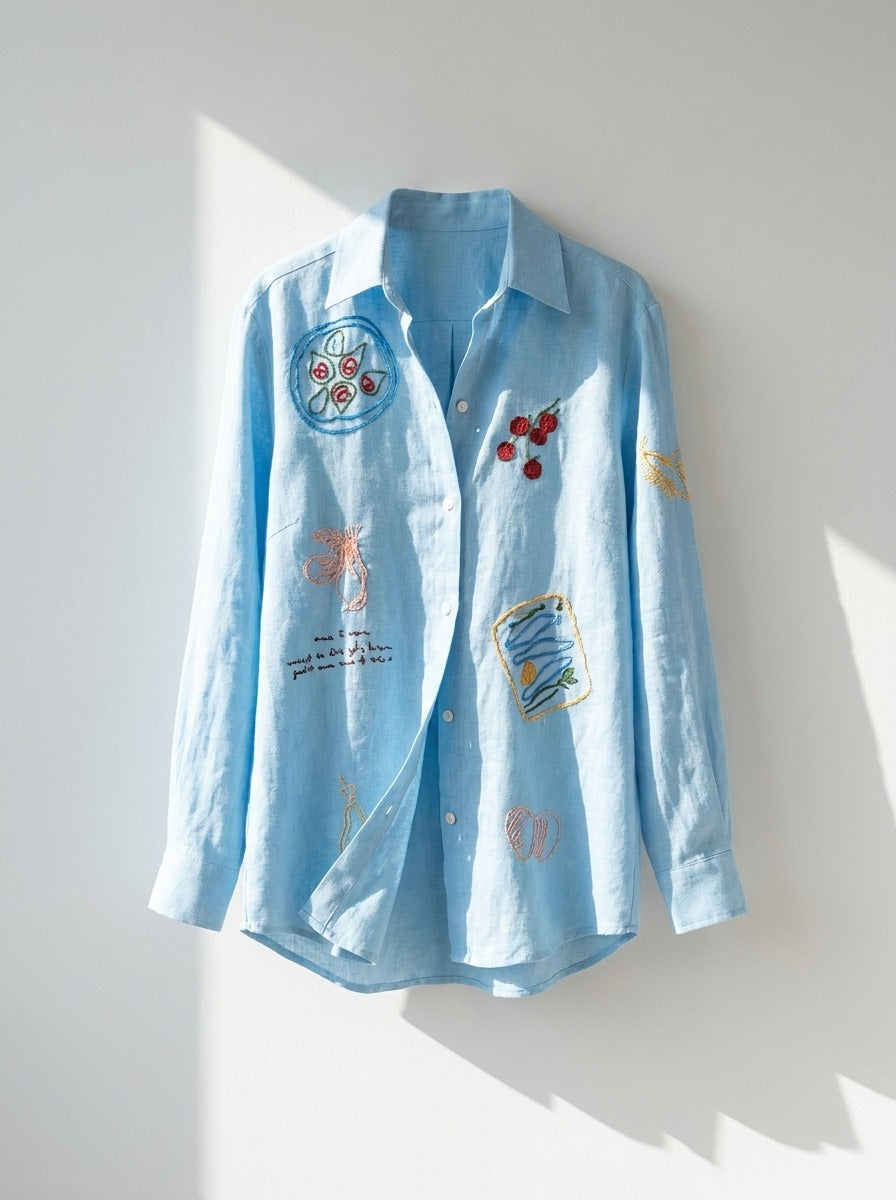 Camisa Oliva Azul