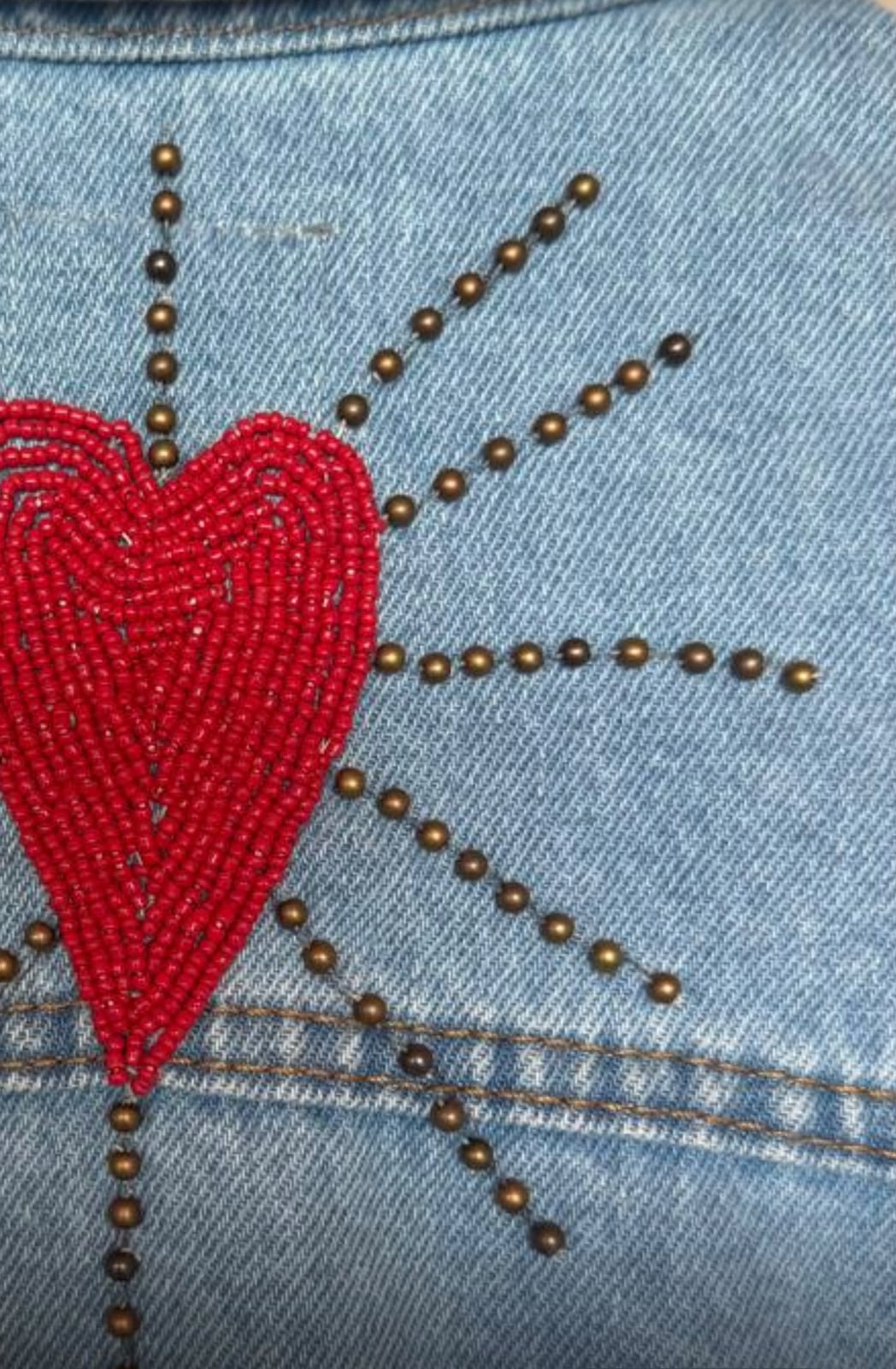 Jaqueta Jeans Coração