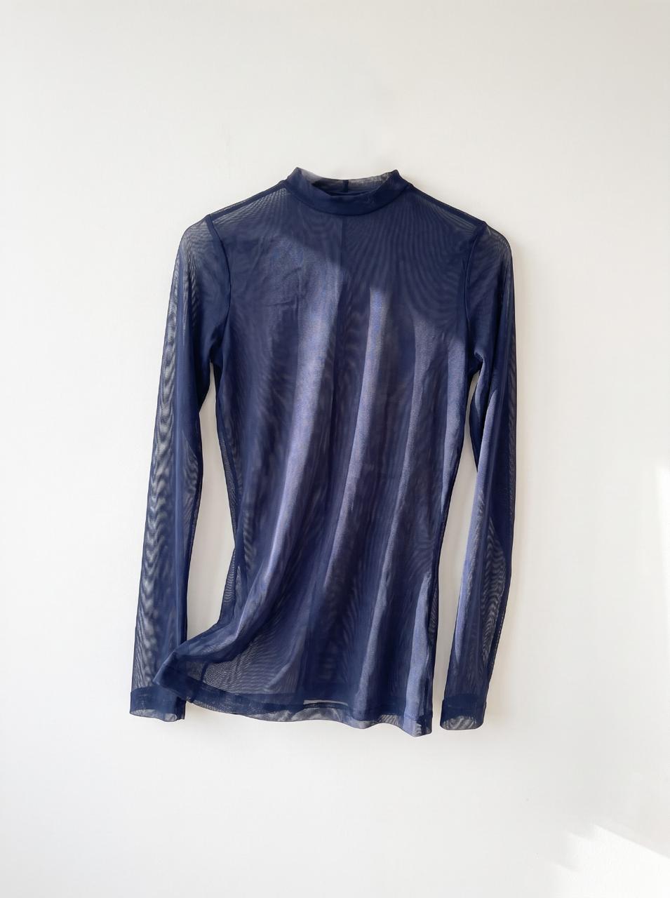 Blusa Tule Nômade Marinho