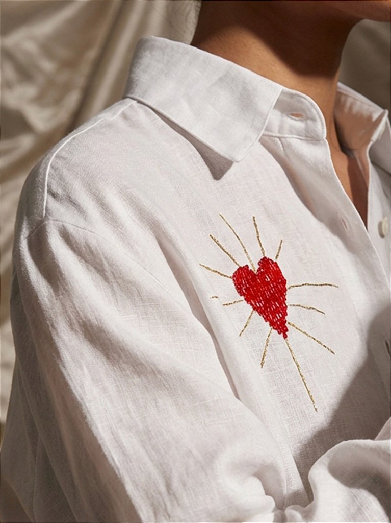 Camisa Hearts Branca