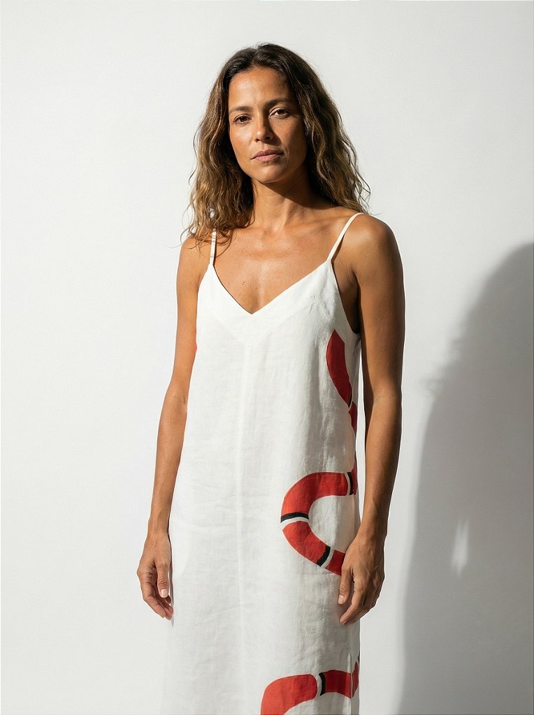 Vestido Nat Cobra Lateral Branco