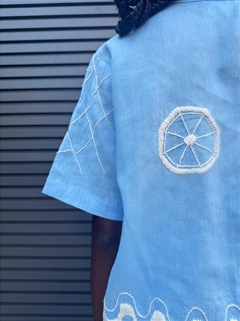 Camisa Manga Curta Praia