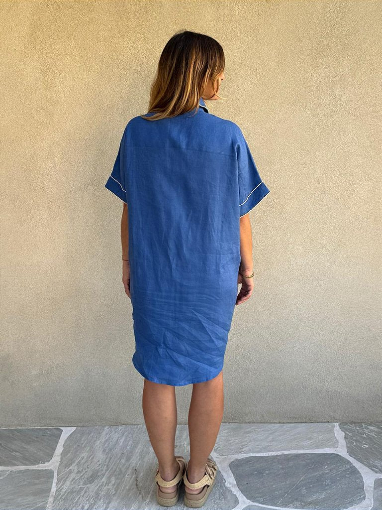 Chemise Nina Conchas Azul