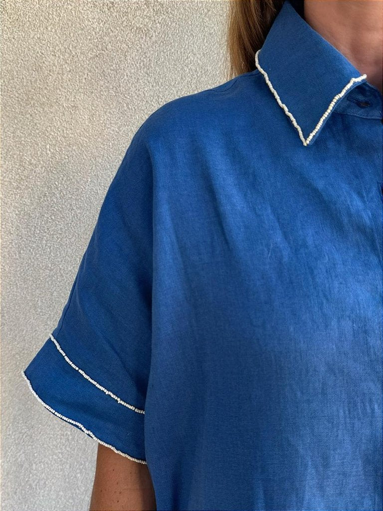Chemise Nina Conchas Azul