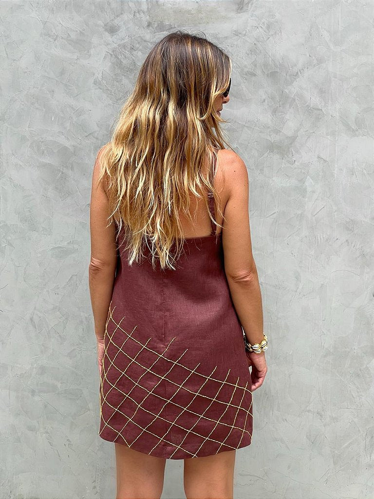 Vestido Lady Al Mare Marrom