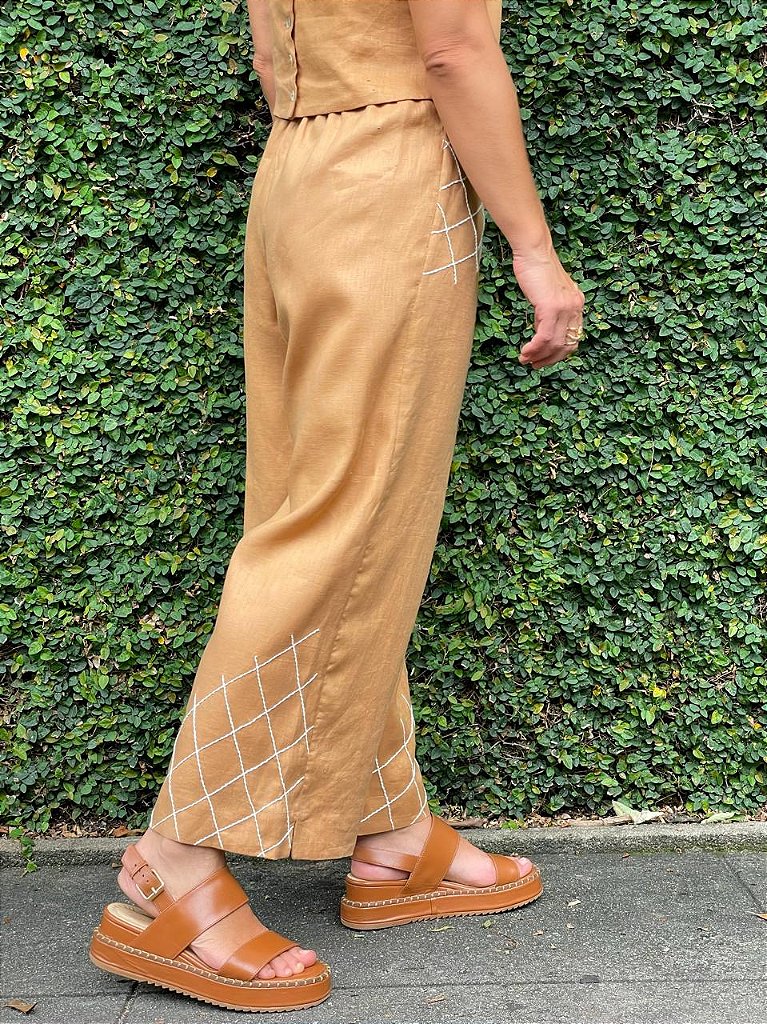 Calça Al Mare Caramelo