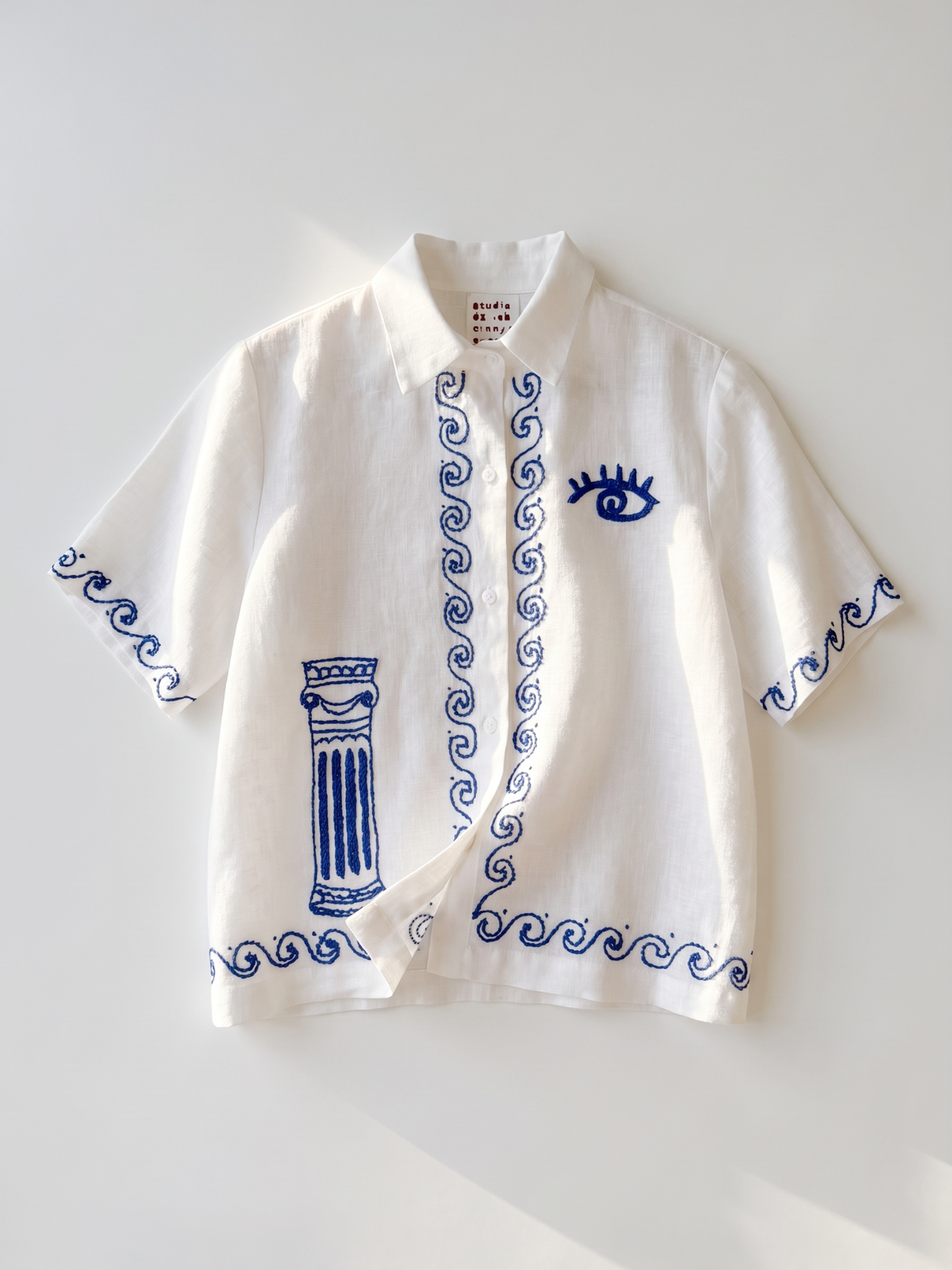 Camisa Manga Curta Atena Branca