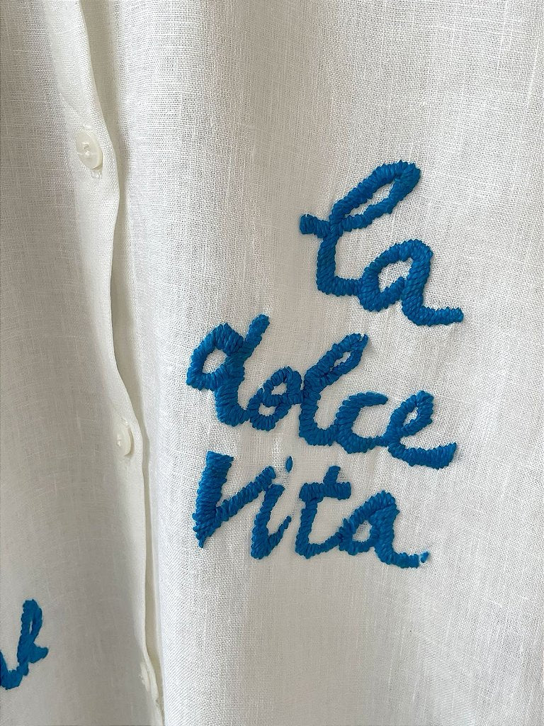 Camisa Ciao Bella Branca