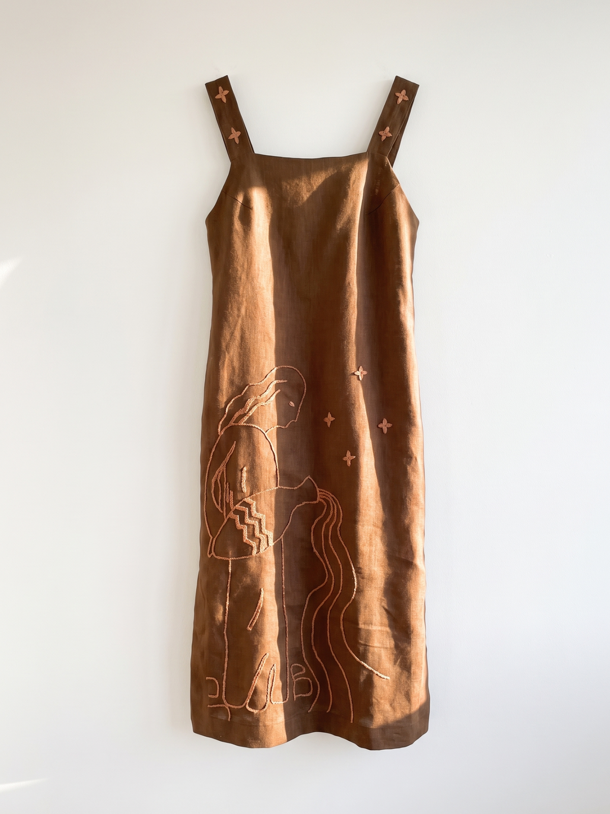 Vestido Carol Gaia Marrom