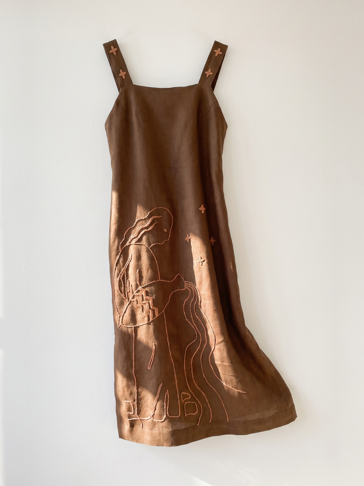 Vestido Carol Gaia Marrom