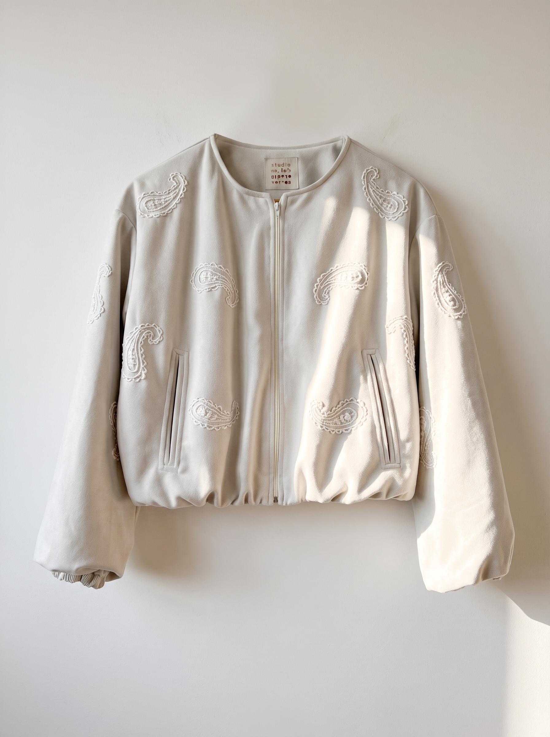Jaqueta Bomber Celina Paisley Off White