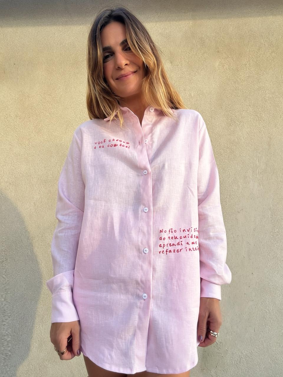 Camisa Afeto Rosa