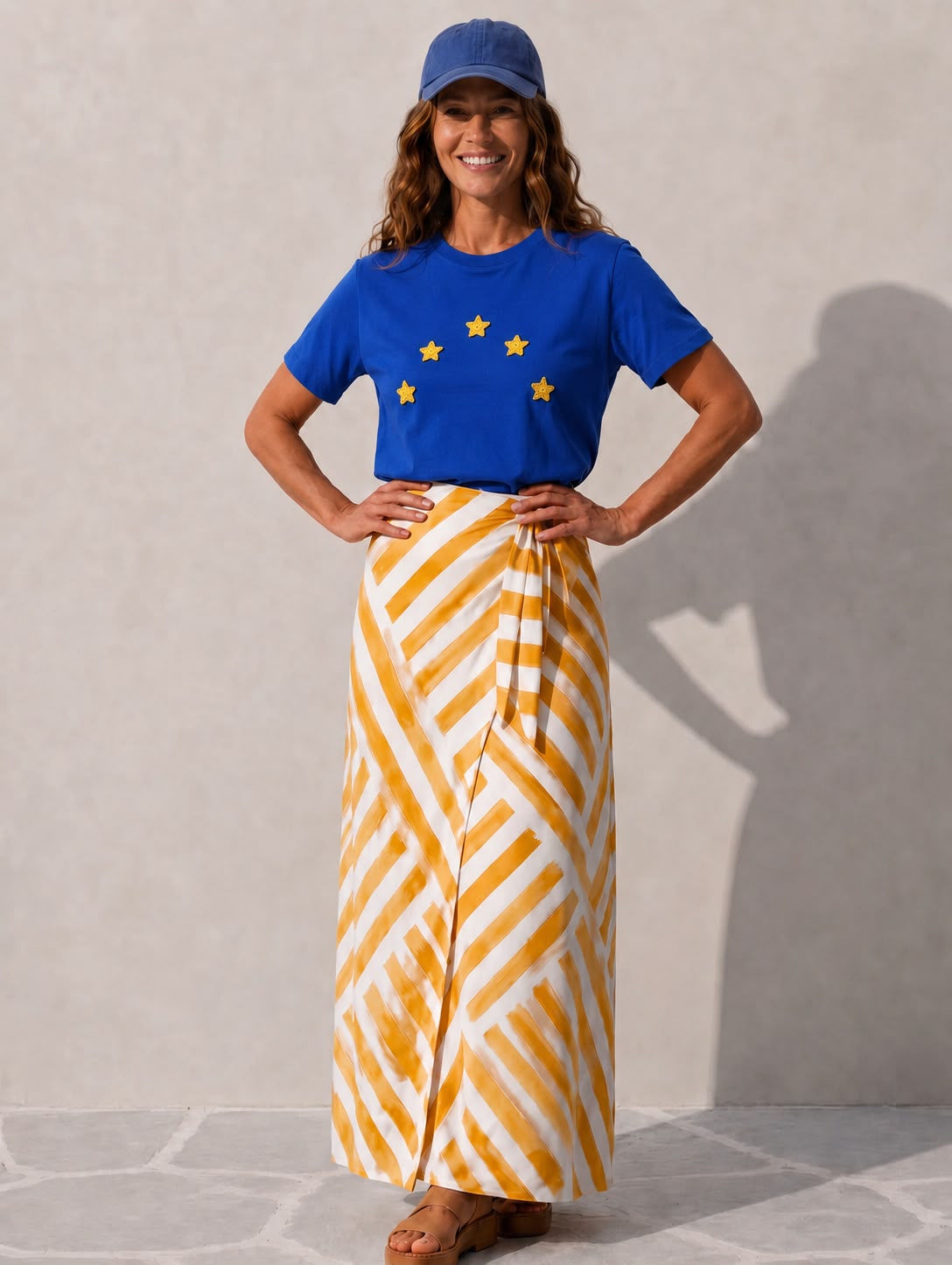 Camiseta das Estrelas Azul