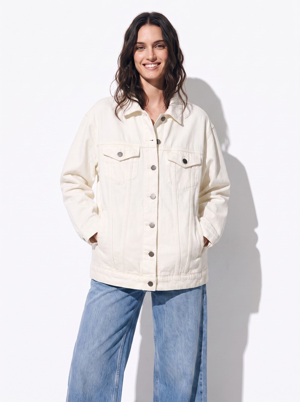Jaqueta Jeans Off White Coração