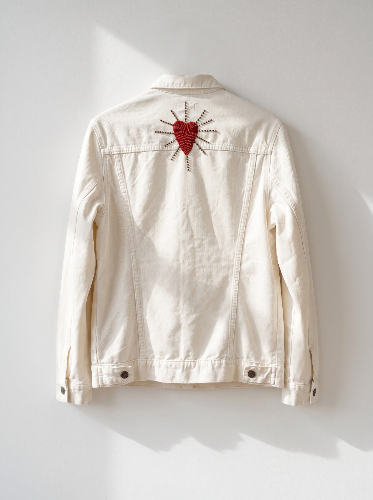 Jaqueta Jeans Off White Coração