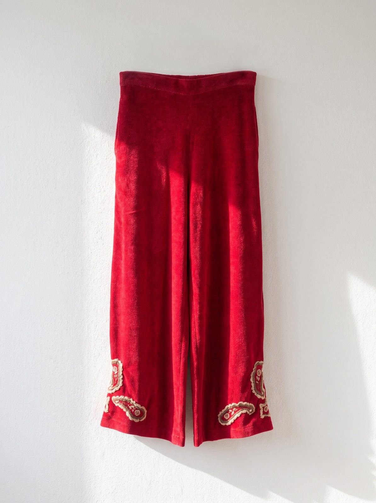Calça Plush Entrelaços Vermelha