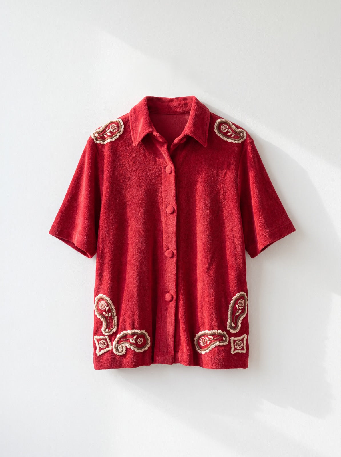 Camisa Plush Entrelaços Vermelha
