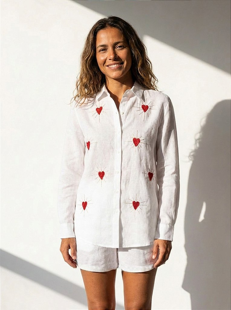 Camisa Hearts Branca