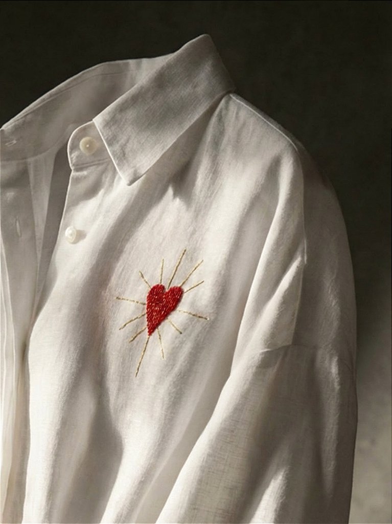 Camisa Hearts Branca