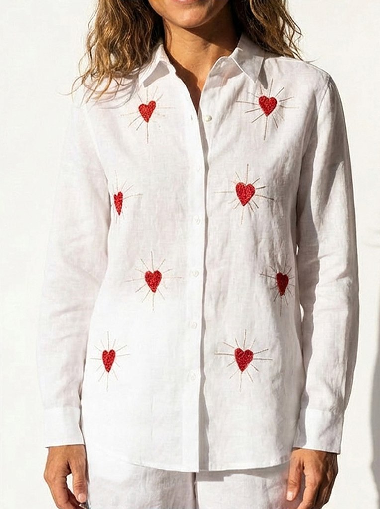 Camisa Hearts Branca