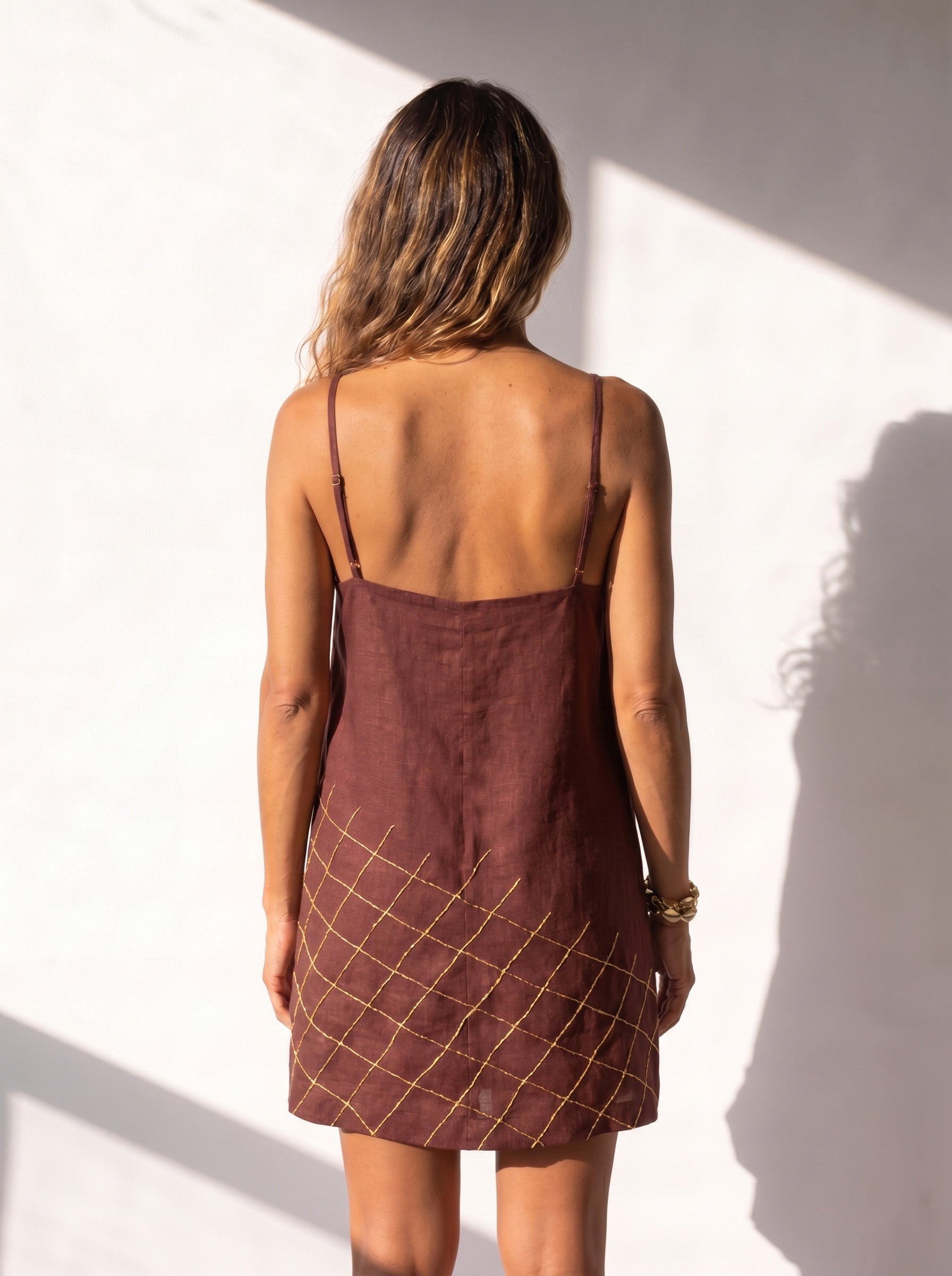 Vestido Lady Al Mare Marrom