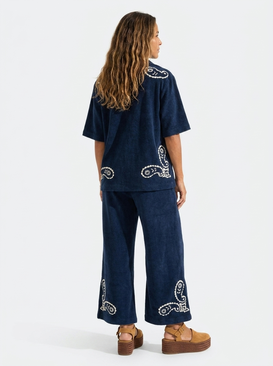 Camisa Plush Entrelaços Marinho