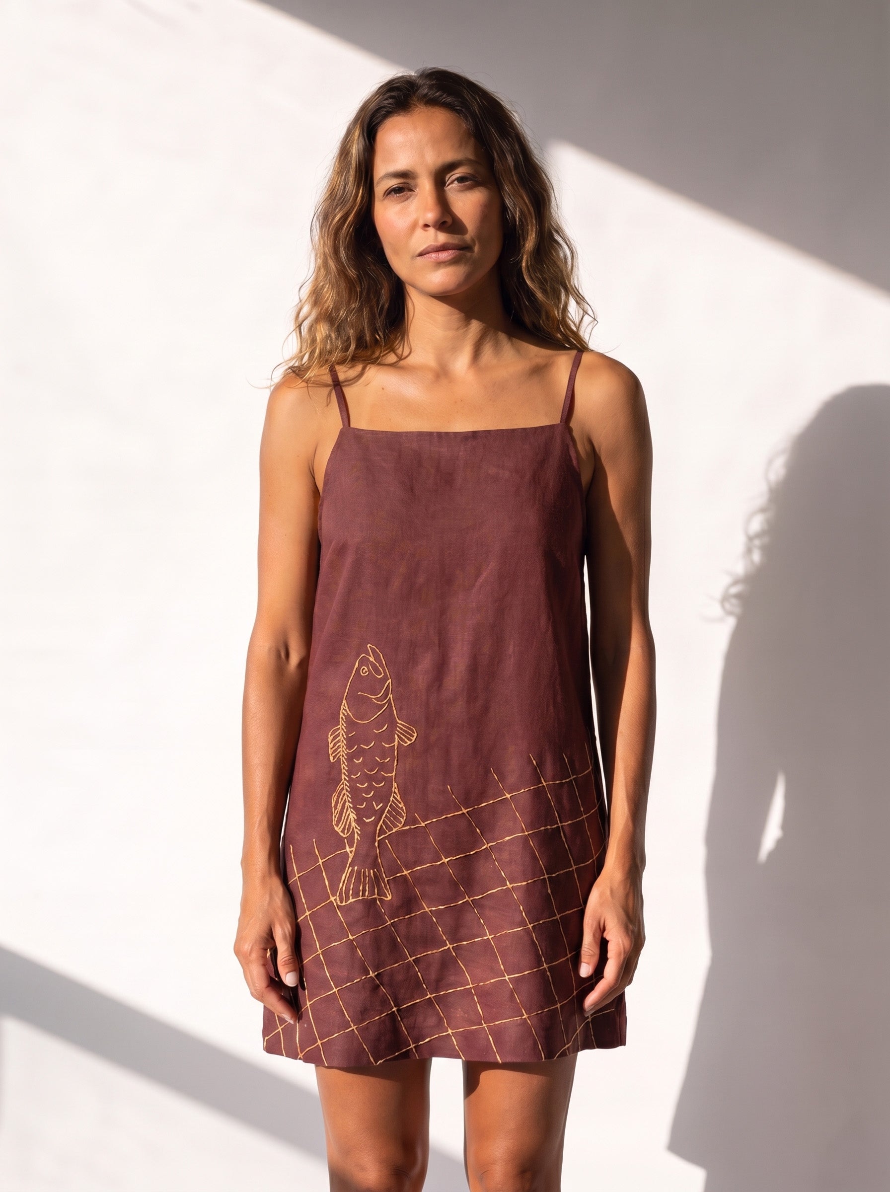 Vestido Lady Al Mare Marrom