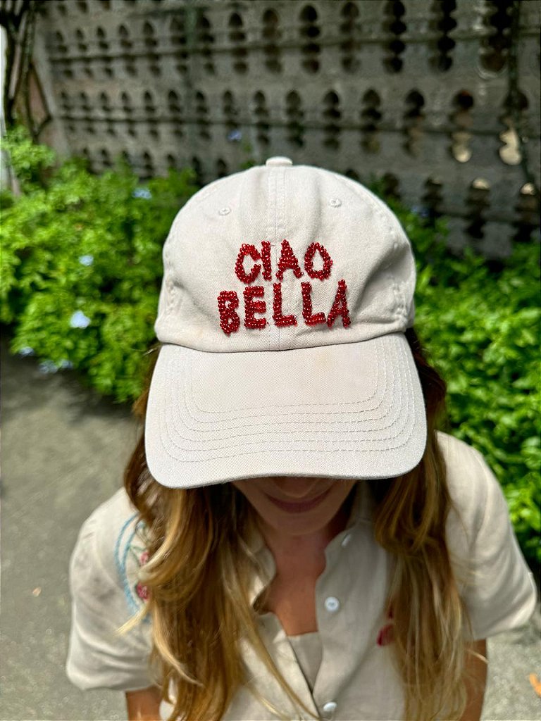 Boné Ciao Bella Bege