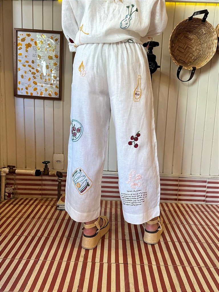 Calça Oliva Branca