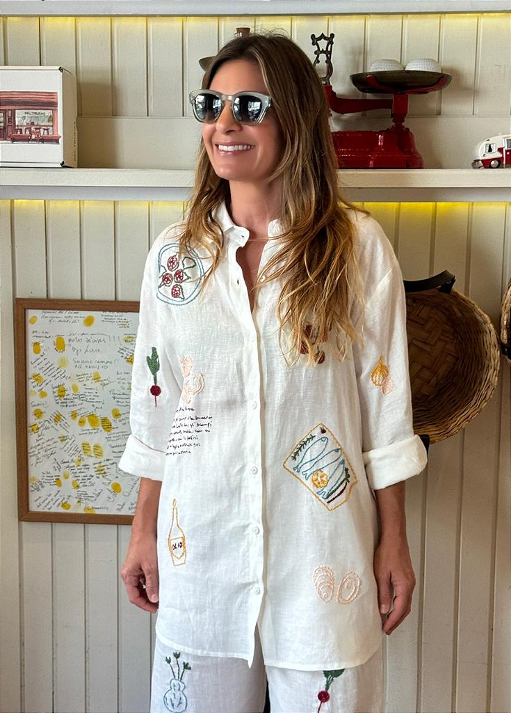Camisa Oliva Branca