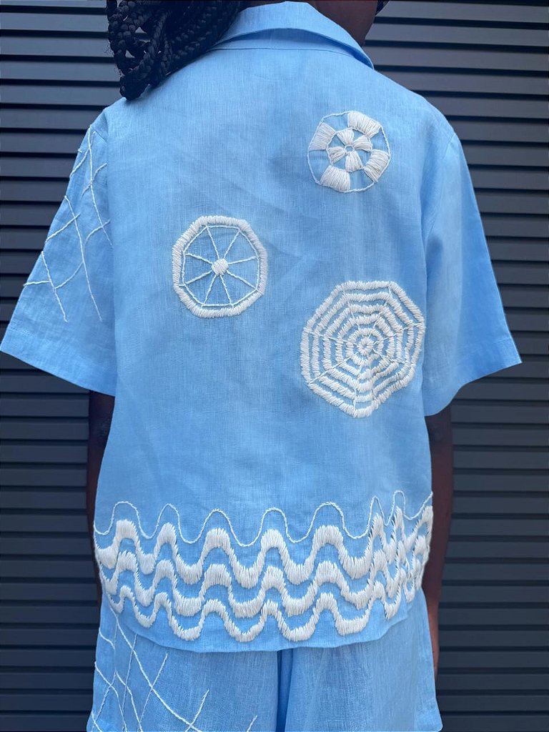 Camisa Manga Curta Praia