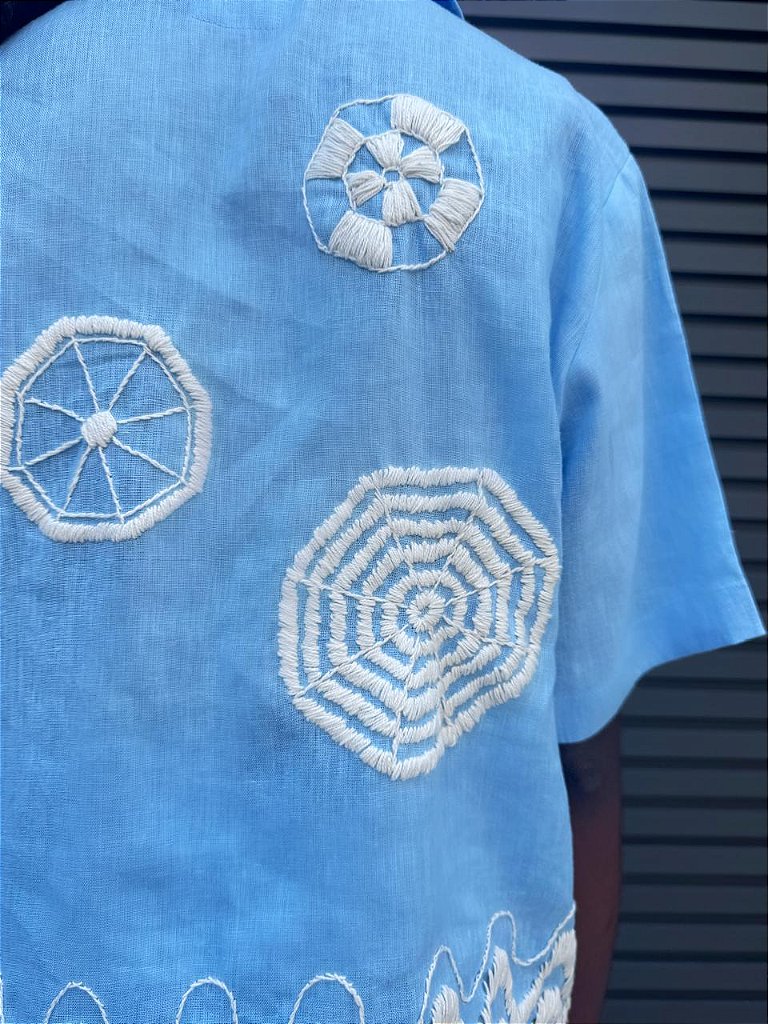 Camisa Manga Curta Praia