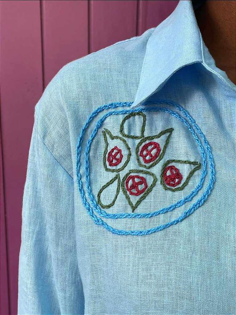 Camisa Oliva Azul