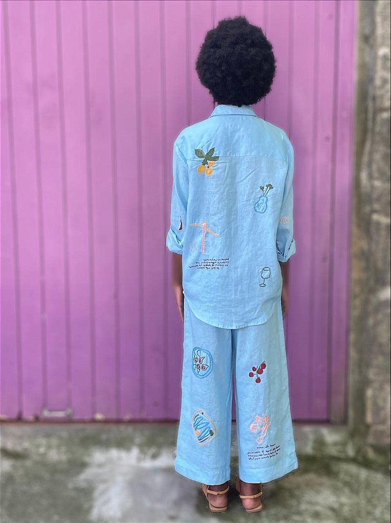 Calça Oliva Azul