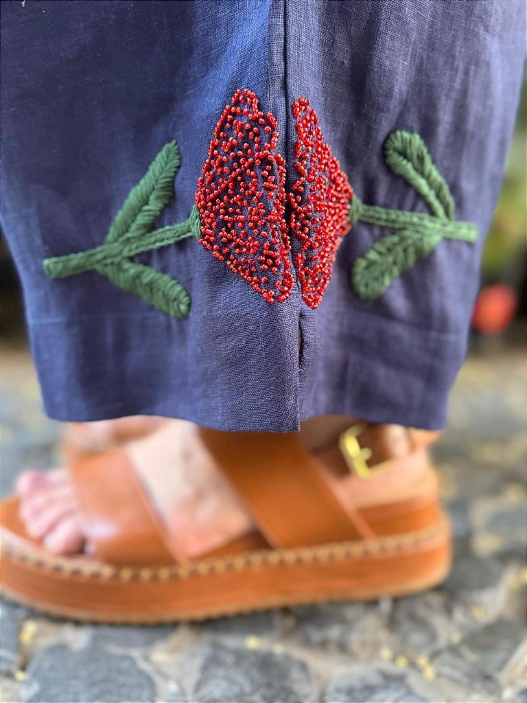 Calça Flor em Passarela