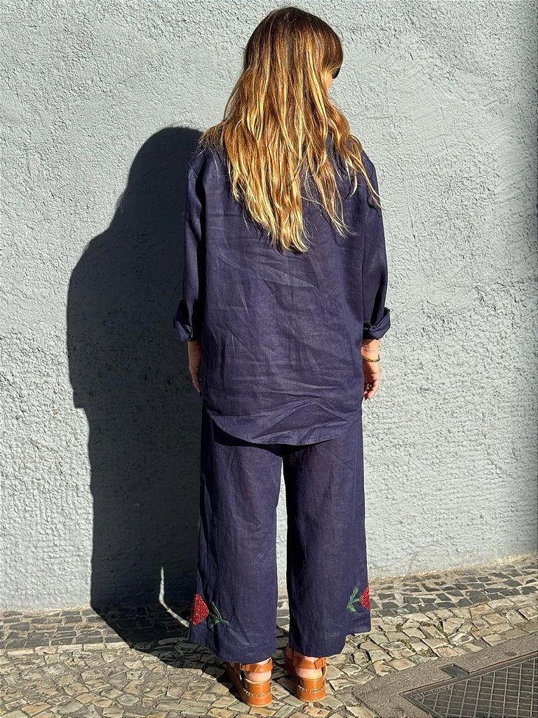 Calça Flor em Passarela