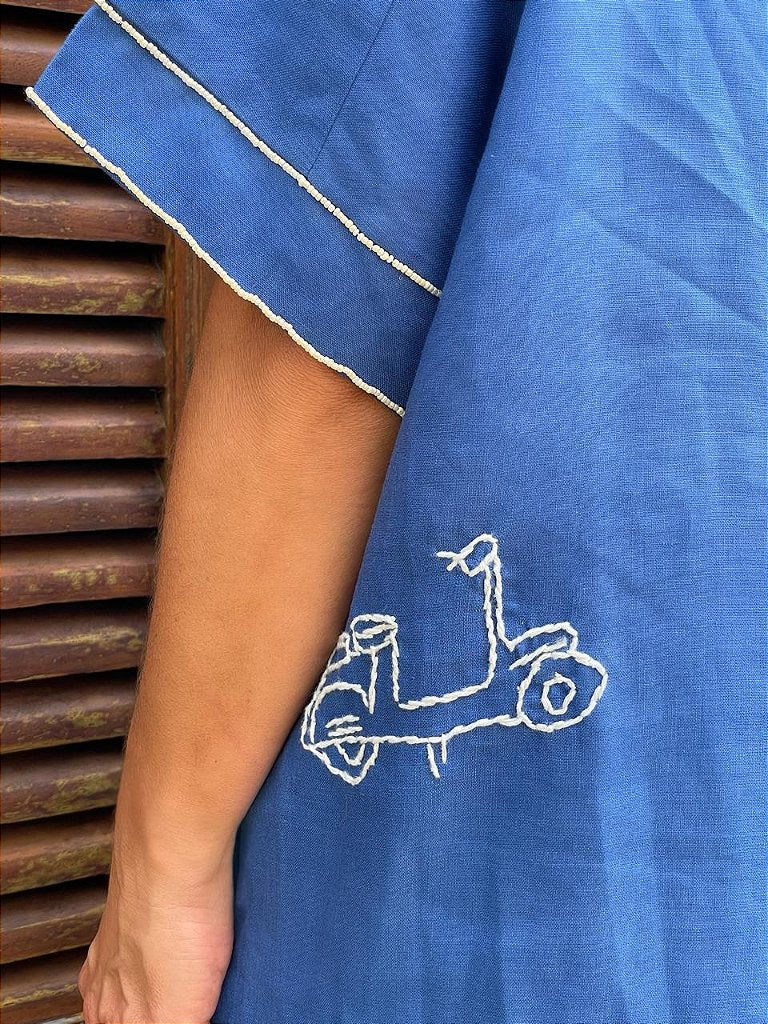 Chemise Nina Ciao Bella Azul