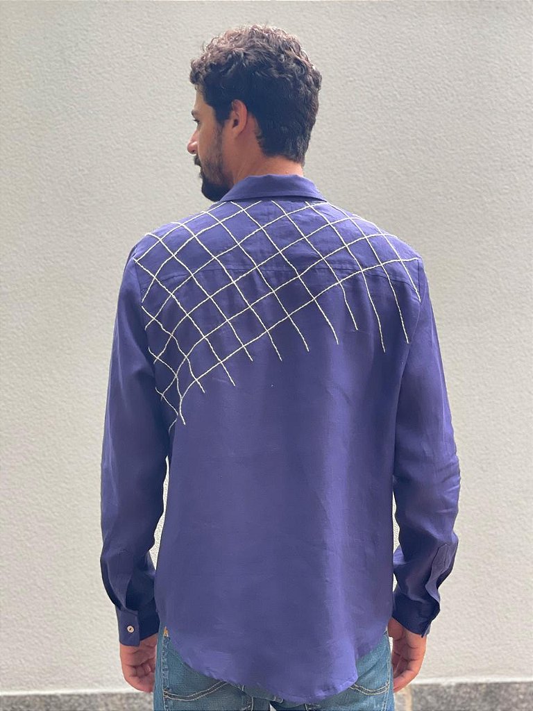 Camisa Masculina Al Mare Marinho