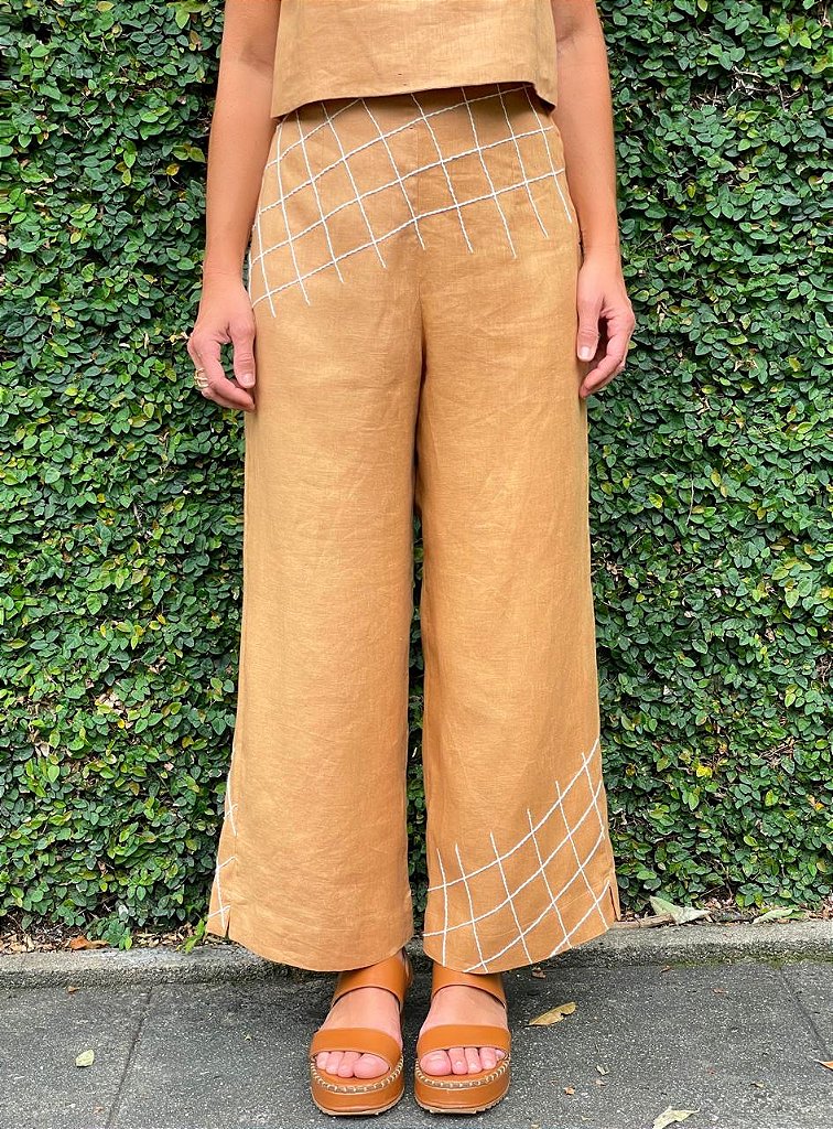 Calça Al Mare Caramelo